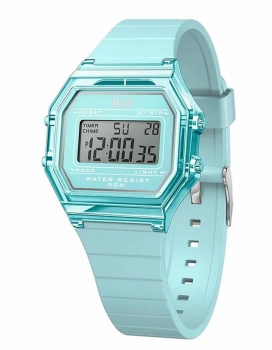 iceWatch 022888 ICE digit retro - Sky blue - Clear Digitaluhr Armbanduhr Blau