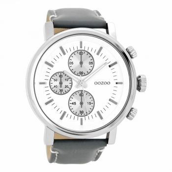 OOZOO Herrenuhr C8566 Chrono Silber Uhr Damenuhr Trend Fashion