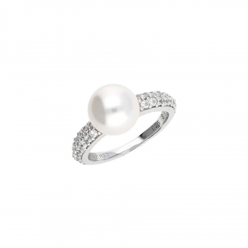 Esprit Damenring ESRG92300A170 Perle Silber Ring Gr.17