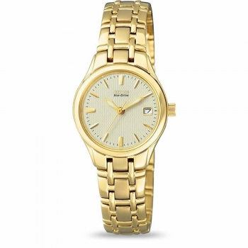 Citizen Damenuhr EW1262-55P Eco-Drive Armbanduhr Gold Uhr Solaruhr