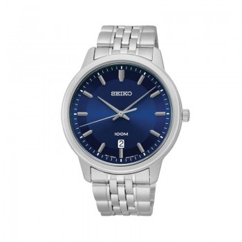 Seiko Herrenuhr SUR029P1 Armbanduhr Herren Uhr Silber