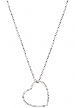 XENOX Damen Armband X2533 Silber Halskette mit Anhänger Herz
