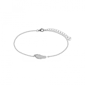 XENOX Damen Armband XS3774 Armkette Silber Feder Damenarmband