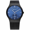Bering Herrenuhr 11940-227 Classic Slim Herrenuhr schwarz blau Armbanduhr