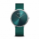 Bering Damenuhr 15739-808 Ultra Slim Grün Saphirglas Uhr Armbanduhr