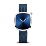 Bering Damenuhr 18034-307 Uhr Armbanduhr Schmuckuhr Silber Blau