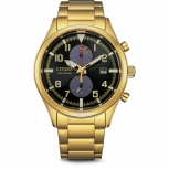 Citizen Herrenuhr CA7022-87E Edelstahl Gold Uhr Armbanduhr Solaruhr Eco-Drive